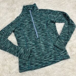 Columbia Quarter Zip Sweater Turquoise Woman’s Size Small